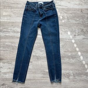 Vervet High-Rise Dark Indigo Skinny Jeans with Center Seam - Women